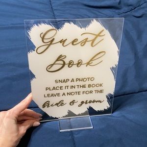 Wedding Polaroid guest book sign